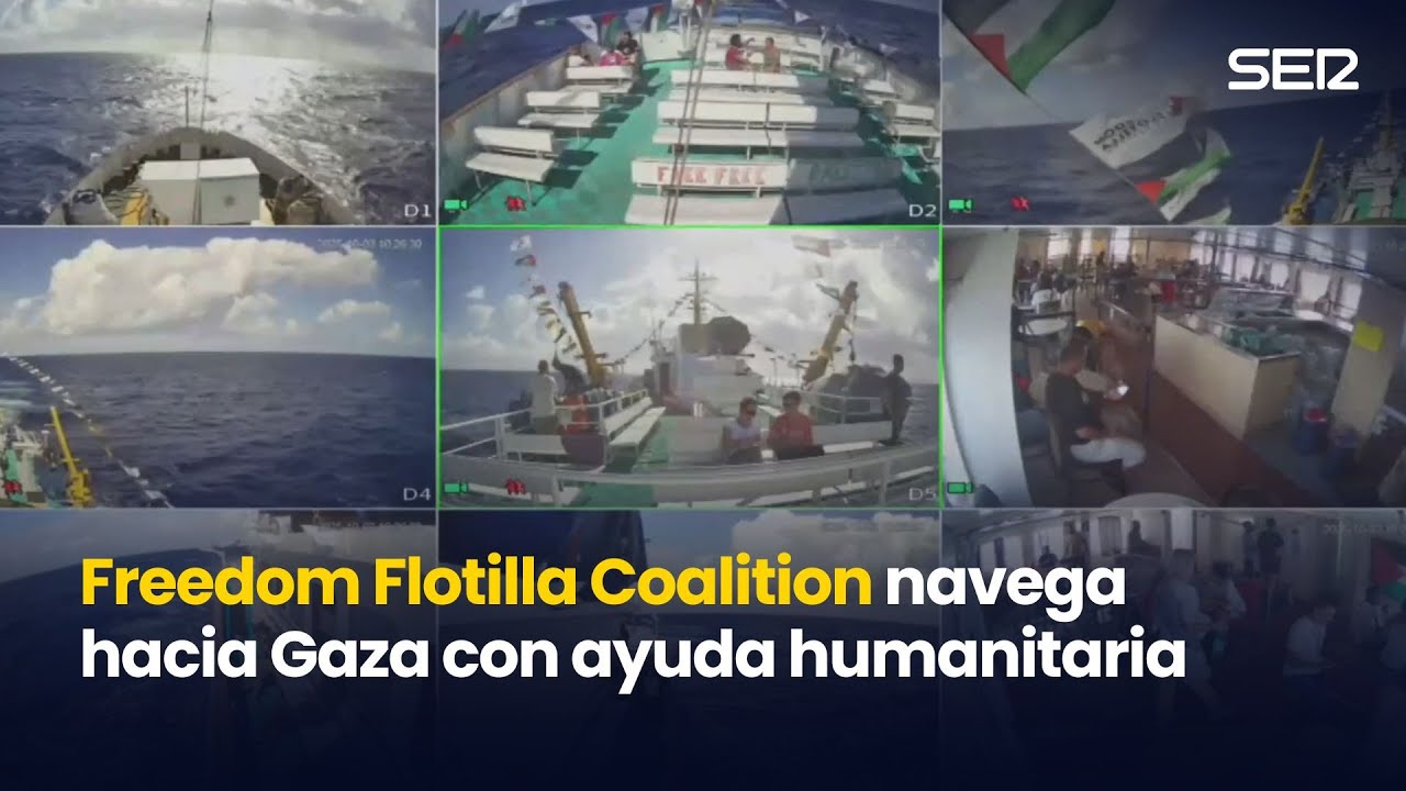 Una segunda flotilla navega hacia Gaza con ayuda humanitaria (03/10/2025)