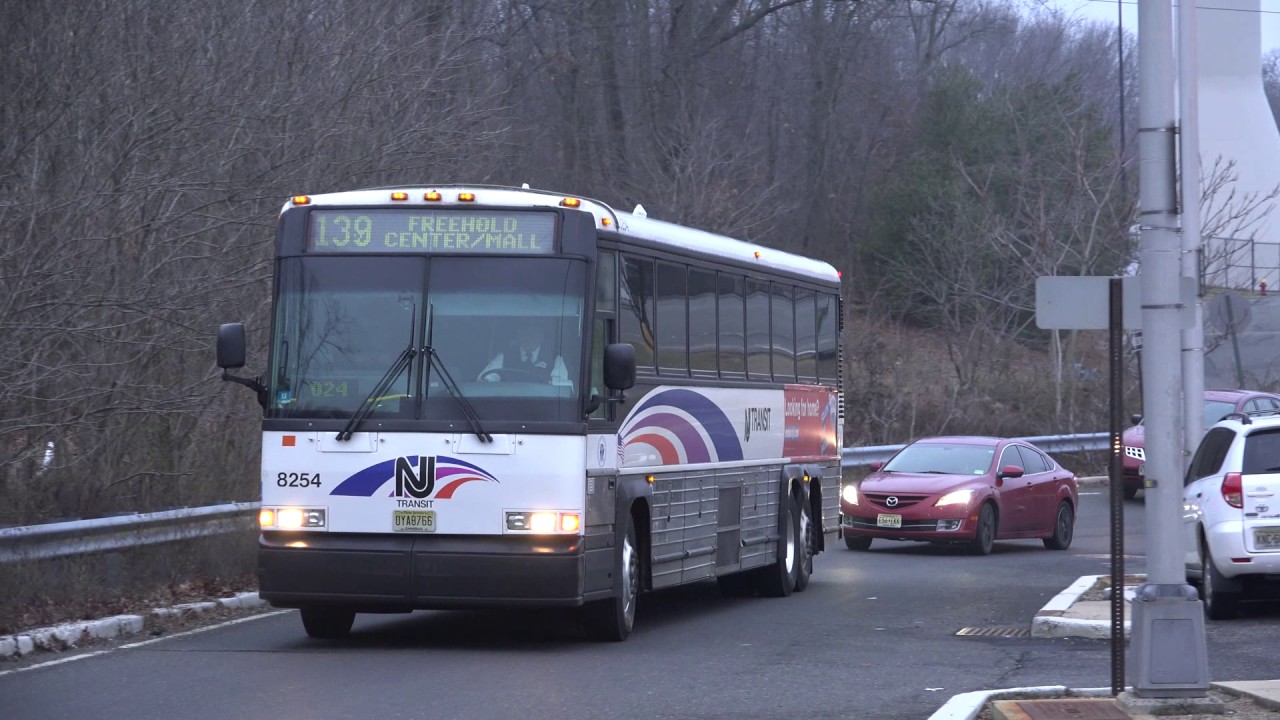 NEW JERSEY TRANSIT MCI BUSES NEAR OLD BRIDGE PARK AND RIDE IN OLD BRIDGE, NJ