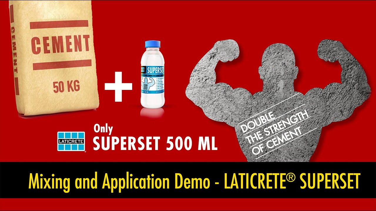 Mixing & Application of LATICRETE® Superset Tile O tonic