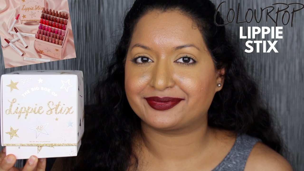 Colourpop The Big Box Of Lippie Stix 48 Lip Swatches