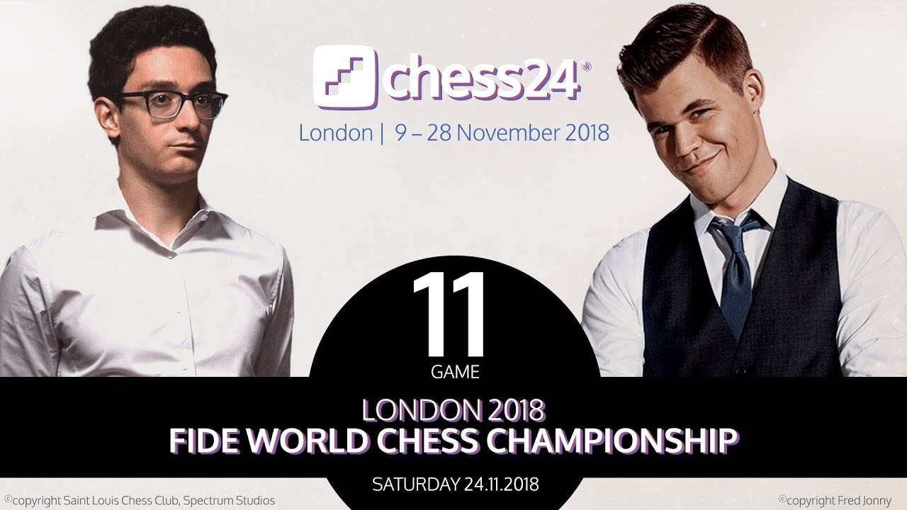 Carlsen-Caruana Game 11 - 2018 FIDE World Chess Championship