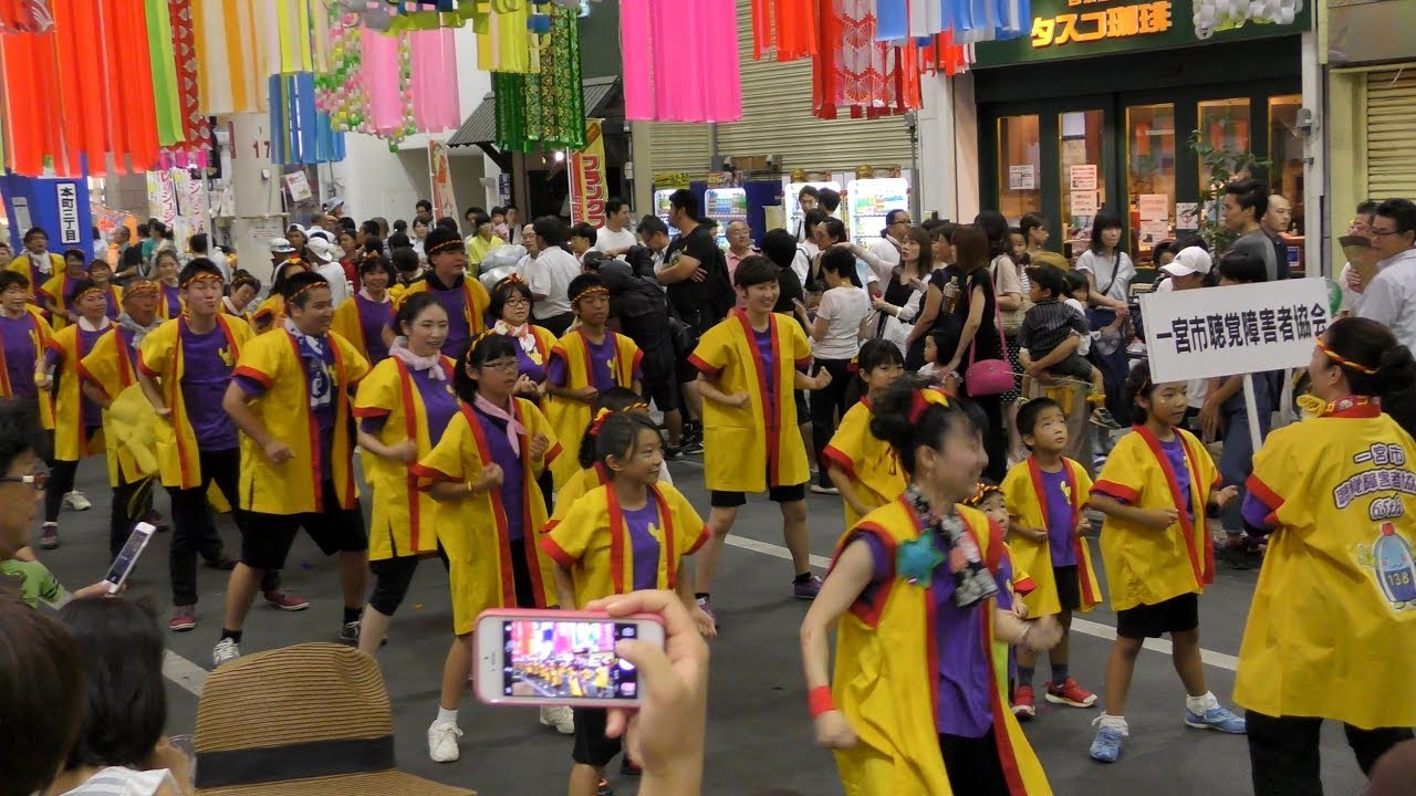 「ワッショーいちのみや”irie fam、一宮市聴覚障害者協会、いちみんFreshers”」一宮七夕まつり2018