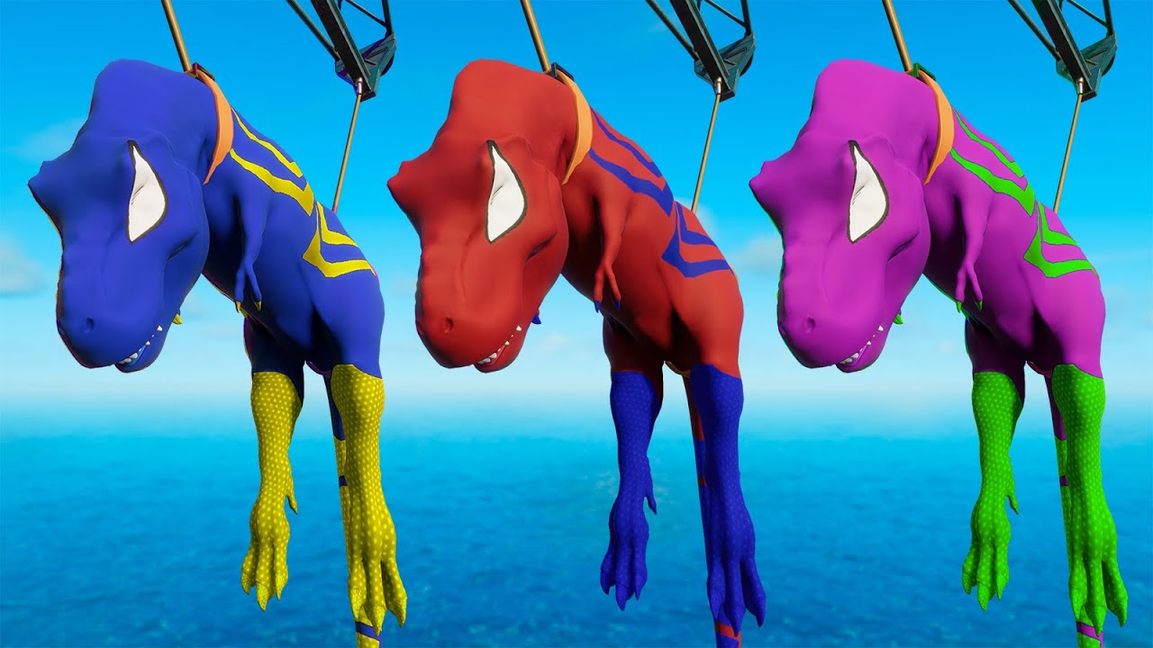 All SuperHero Dinosaurs vs TRex Epic Battle in JWE 3 Dinosaur Pro 9 Ultimate Team