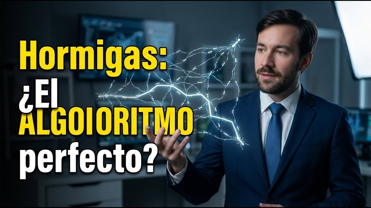 La INTELIGENCIA de las HORMIGAS para encontrar el CAMINO más corto