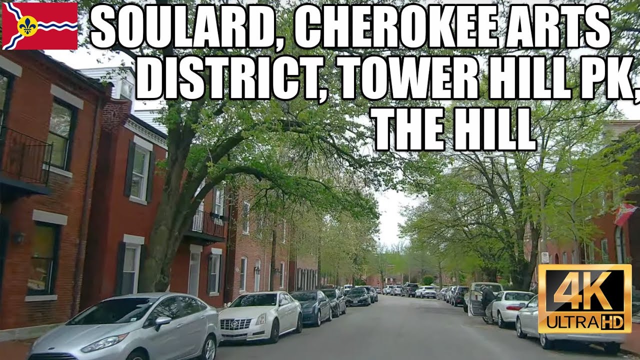 4K St Louis drive: Soulard Market, Cherokee Art District, Tower Grove Park to The Hill