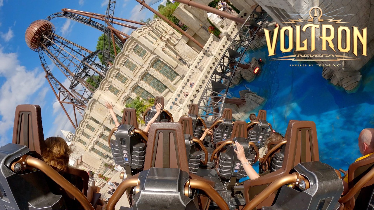 Voltron Back Row POV Europa Park's Incredible New for 2024 Mack Rides Stryker Coaster