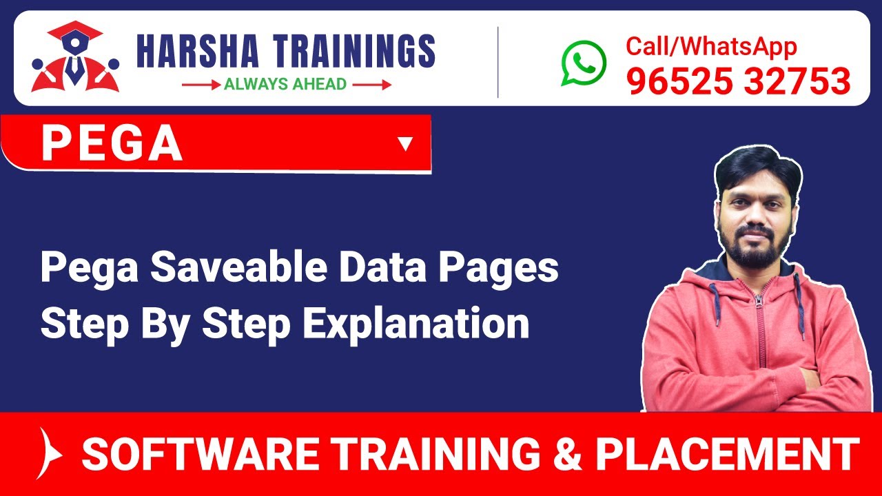 Pega Savable Data Pages | Step By Step Explanation | Pega Training Call/whatsapp +919652532753