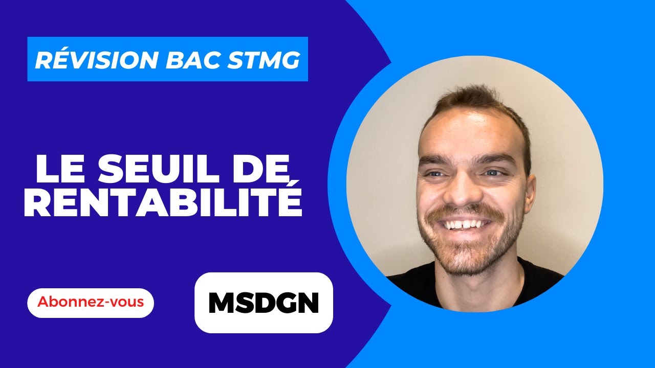 CALCUL - SEUIL DE RENTABILIT&Eacute;