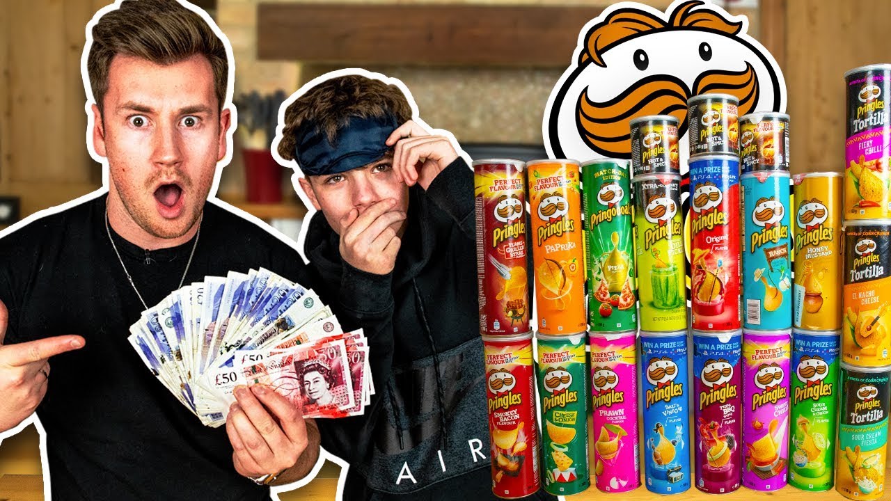БРАТЬЯ ПОПРОБУЮТ ВСЕ ВКУСЫ ЧИПСОВ PRINGLES С ЗАВЯЗАННЫМИ ГЛАЗАМИ — ПРИЗОВОЙ ДЕНЕЖНЫЙ ФОНД 1000 ФУ...