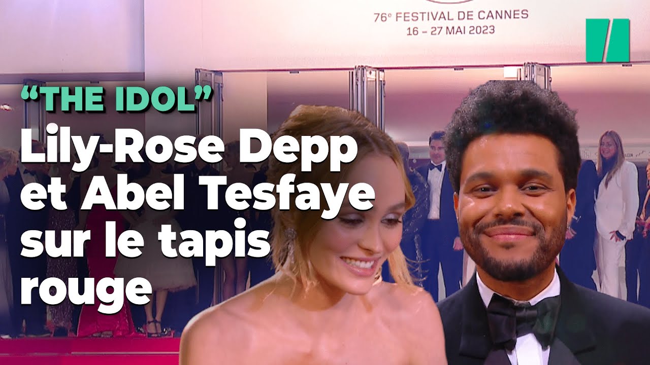 Lily-Rose Depp, Abel Tesfaye (The Weeknd) et Jennie sur le tapis rouge pour « The Idol »