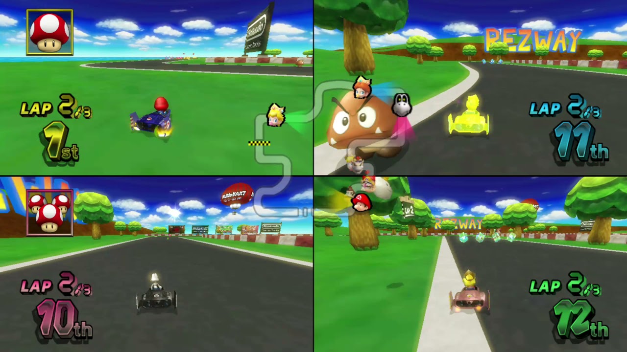 Mario Kart Wii Custom Tracks ✦ 4 Players #092