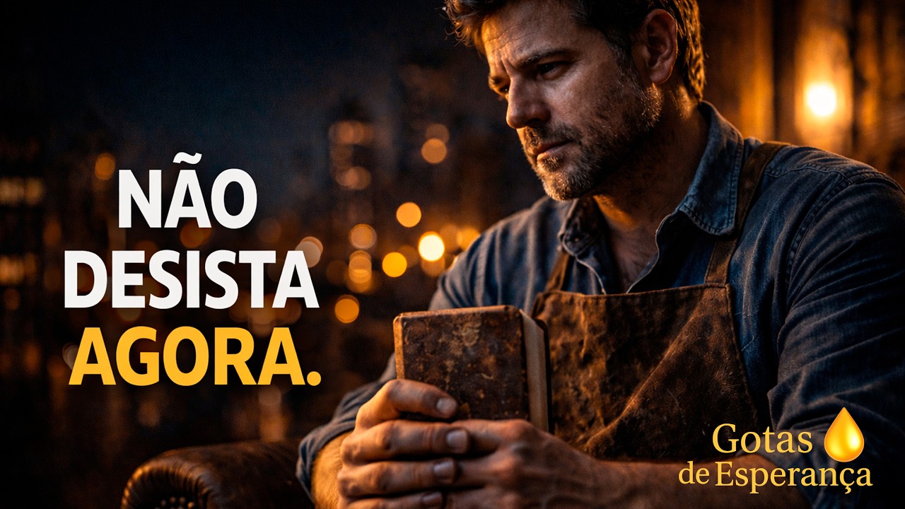 Não desista agora — Deus ainda não terminou - Gotas de Esperança