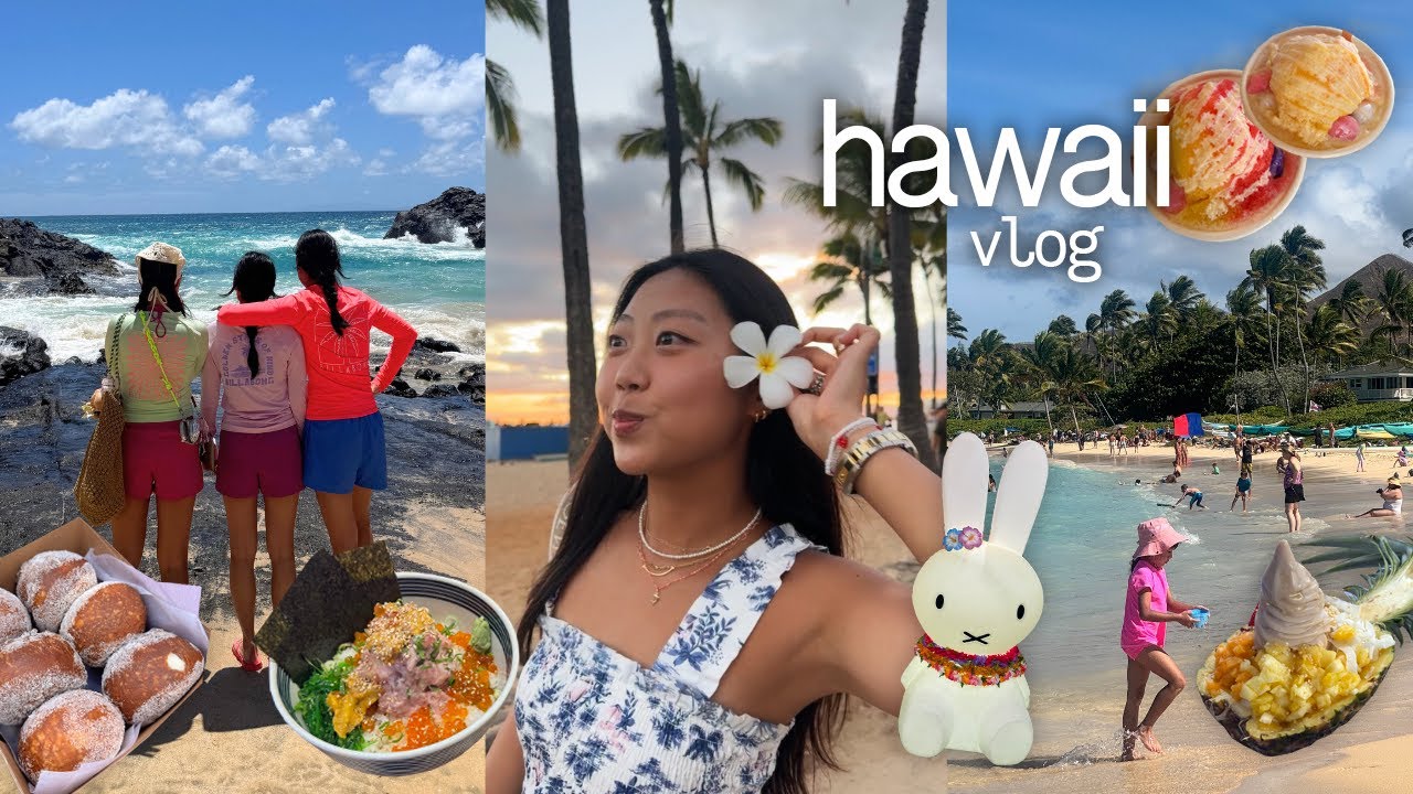 hawaii vlog + short Q&A! | everything i ate in oahu, hiking koko head, snorkeling, beach hopping 🌺