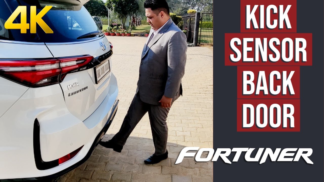 Kick Sensor Back Door in Toyota Fortuner Legender & Memory Function | How to open & set memory | 4K