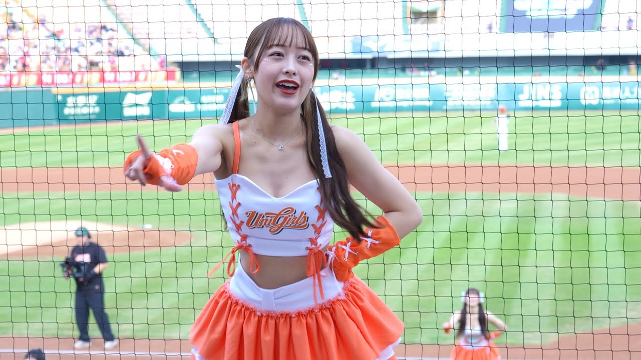 20250403 甜美日籍UG千紘 獅王點將錄先發球員應援 #千紘 #chihiro #unigirls