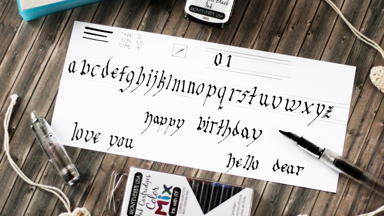 Old calligraphy - Inktoberfest 2018