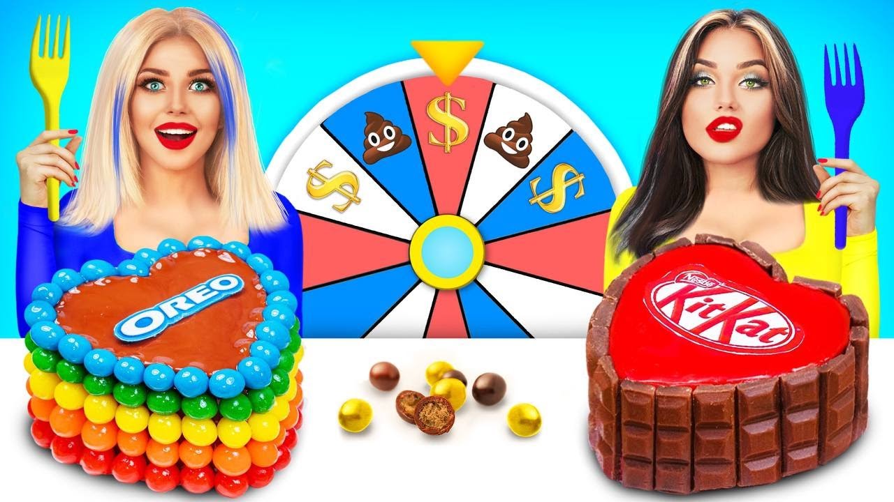 Reto decoraci&oacute;n pasteles ricos contra pobres | Guerra de dulces caros y baratos por RATATA POWER