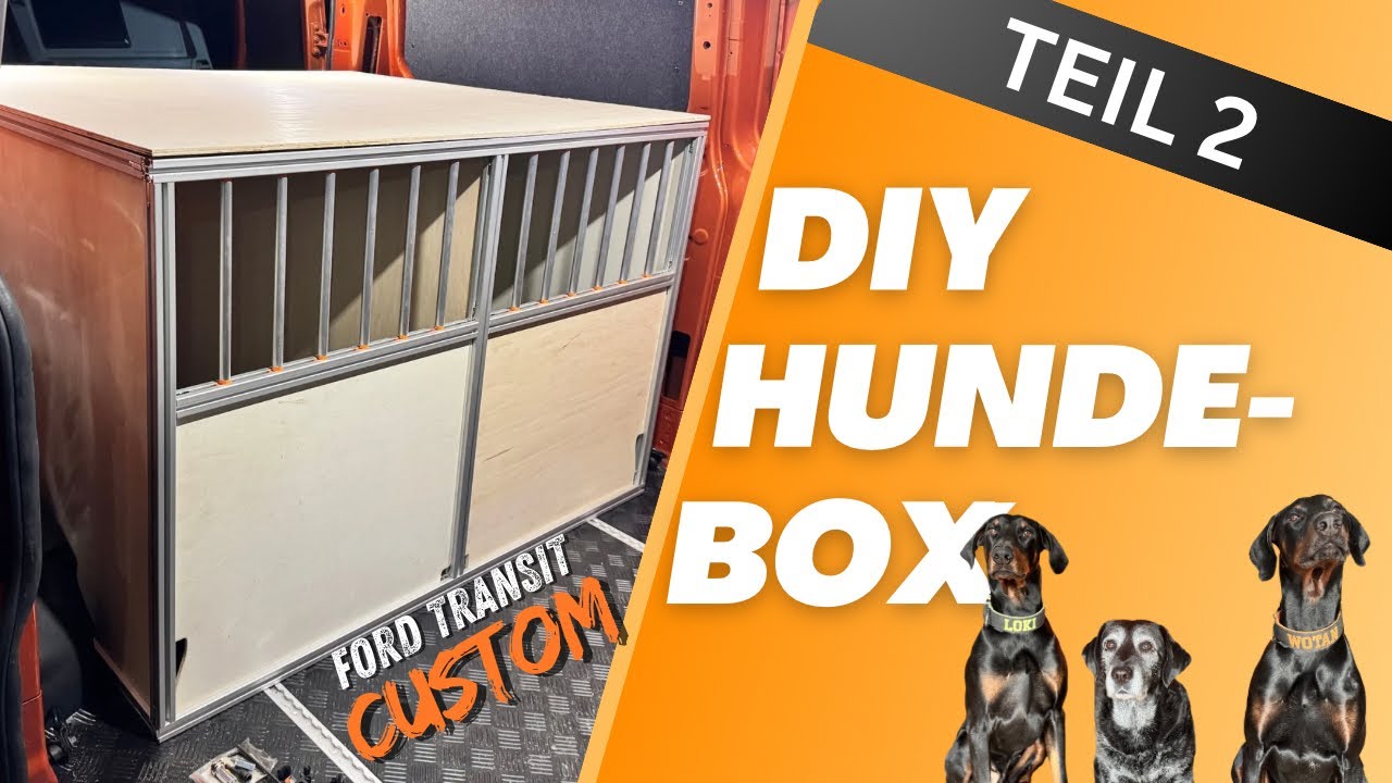 Perfekte Hundebox selbst bauen – Maßgeschneiderter Ausbau für den Ford Transit (Teil 2)