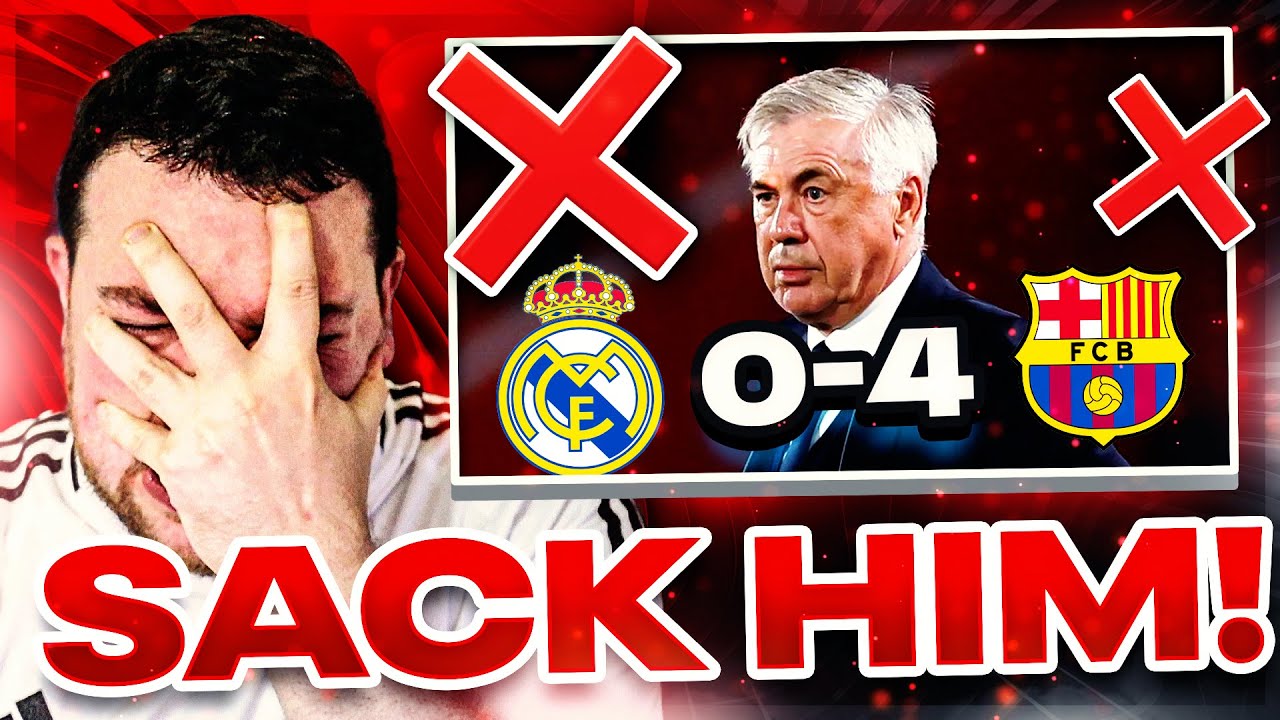 SACK ANCELOTTI NOW 🤬 ABSOLUTELY EMBARRASING! Real Madrid 0-4 Barcelona MATCH REACTION