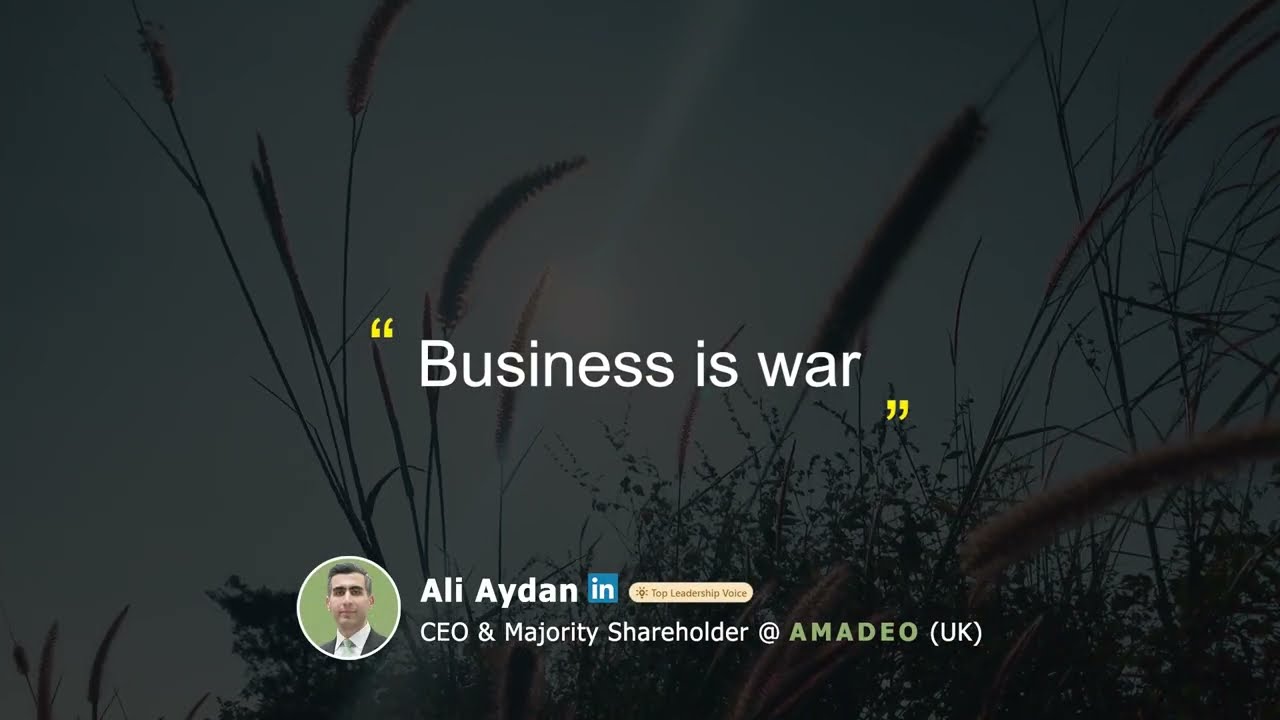 Ali Aydan - Business is war