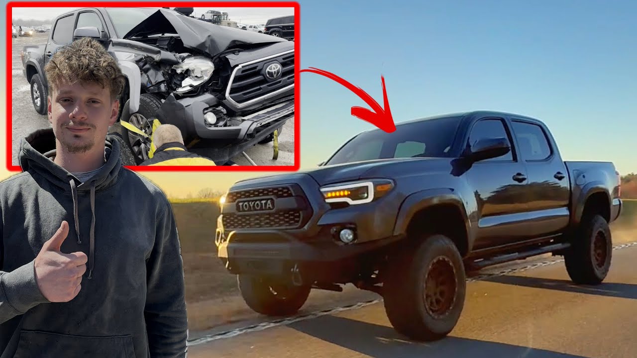 Burnt and wrecked Toyota Tacoma full rebuild!