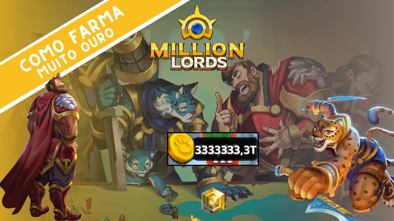 Million Lords - MINHA ESTRATEGIA PARA FAZER OURO!