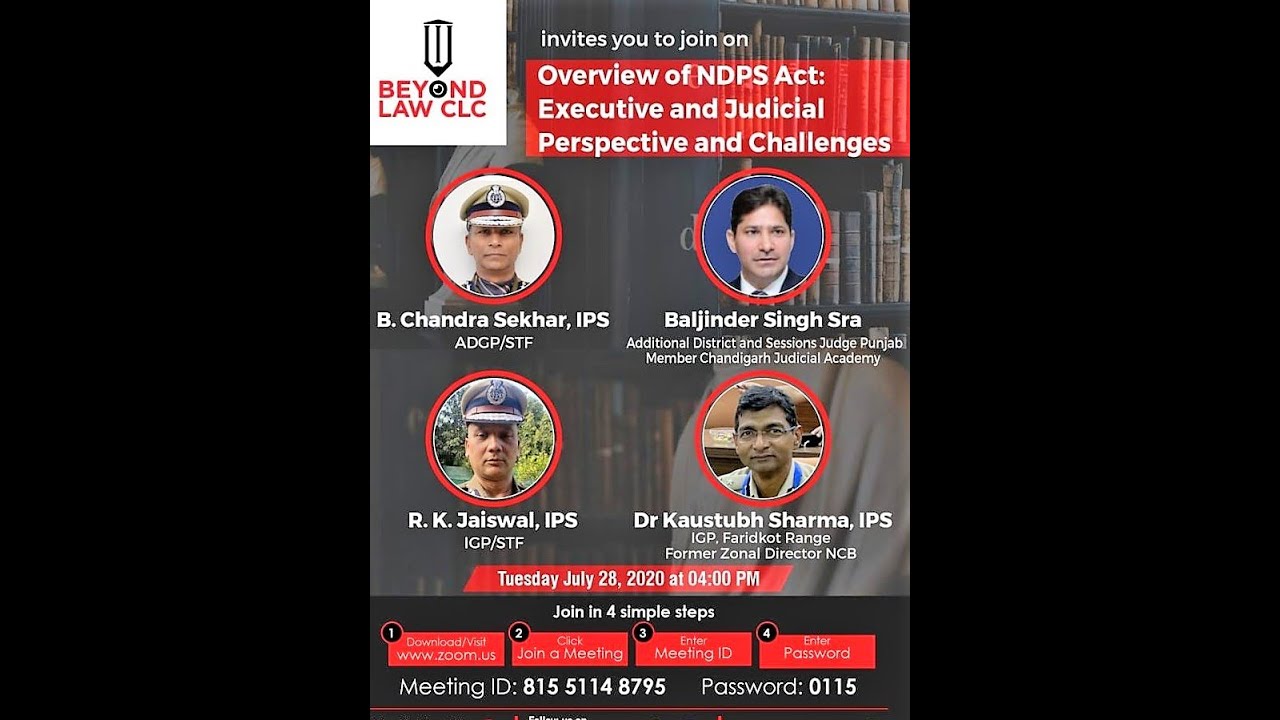 NDPS Act: Overview, Executive and Judicial Perspective and Challenges Baljinder Sra ADJ