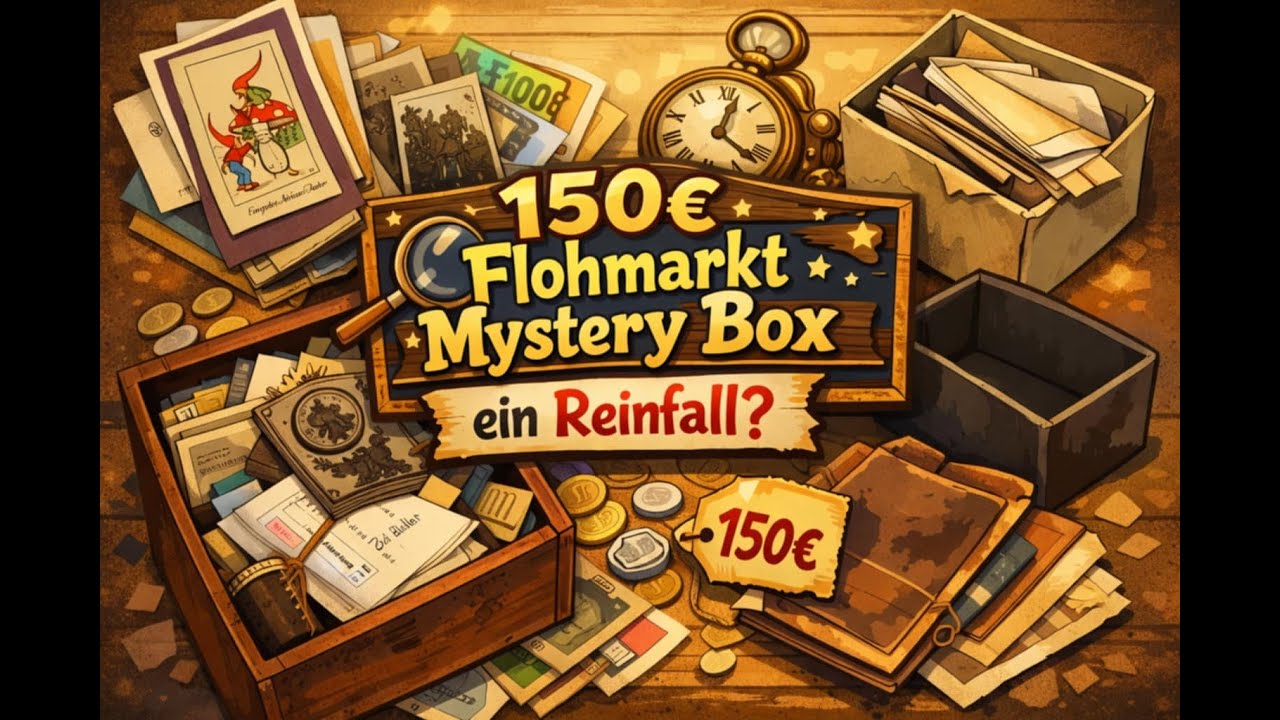 150€ Mystery Flohmarkt Box! Antike Schätze oder Müll?