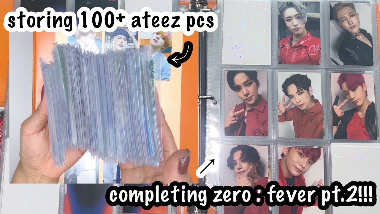 Storing Photocards In My Binder #5 | Ateez Edition (over 100 pcs)