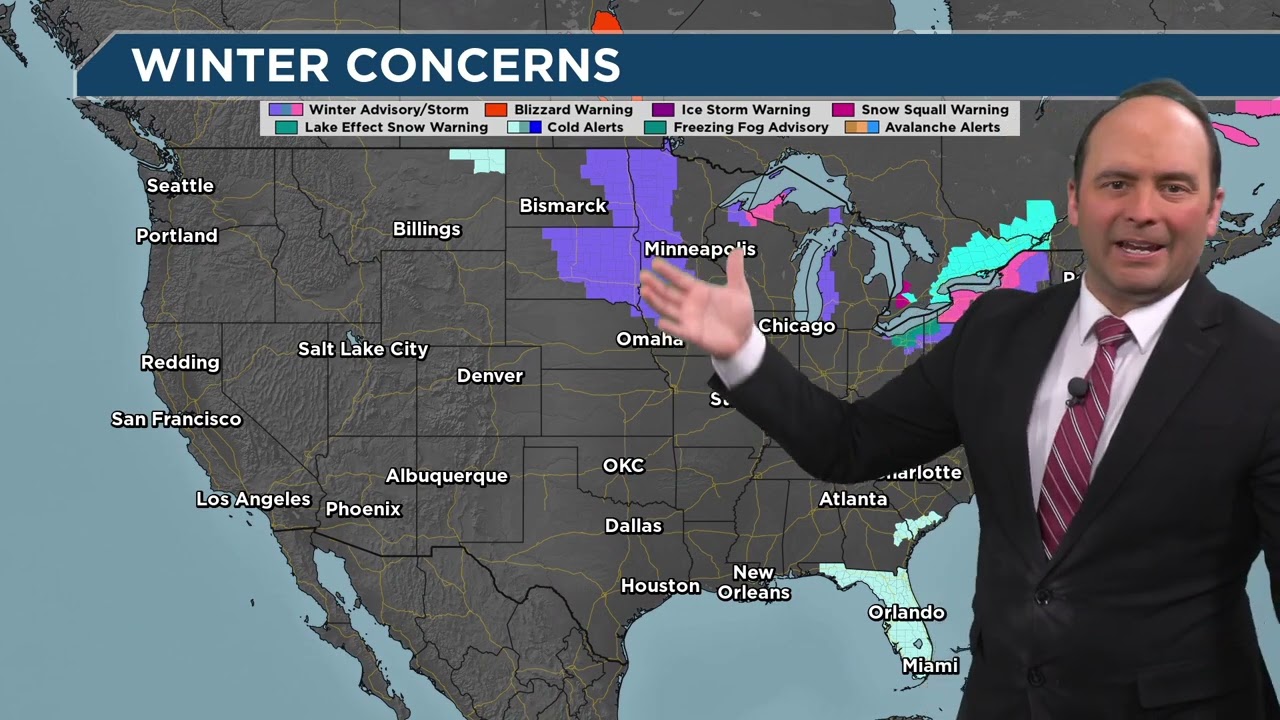 Cold & Snowy Across the Great Lakes