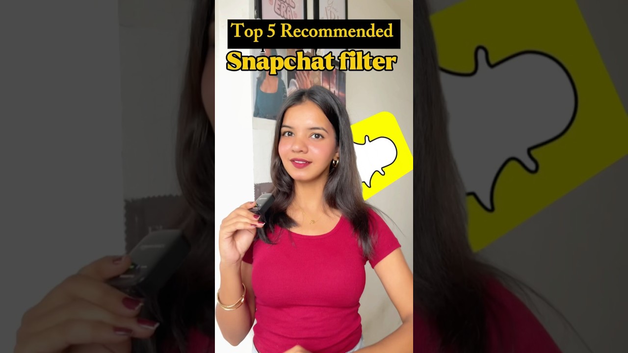 Top 5 snapchat filters you need to try #snapchatfilters #learnwithektaa #viralvideo #photography
