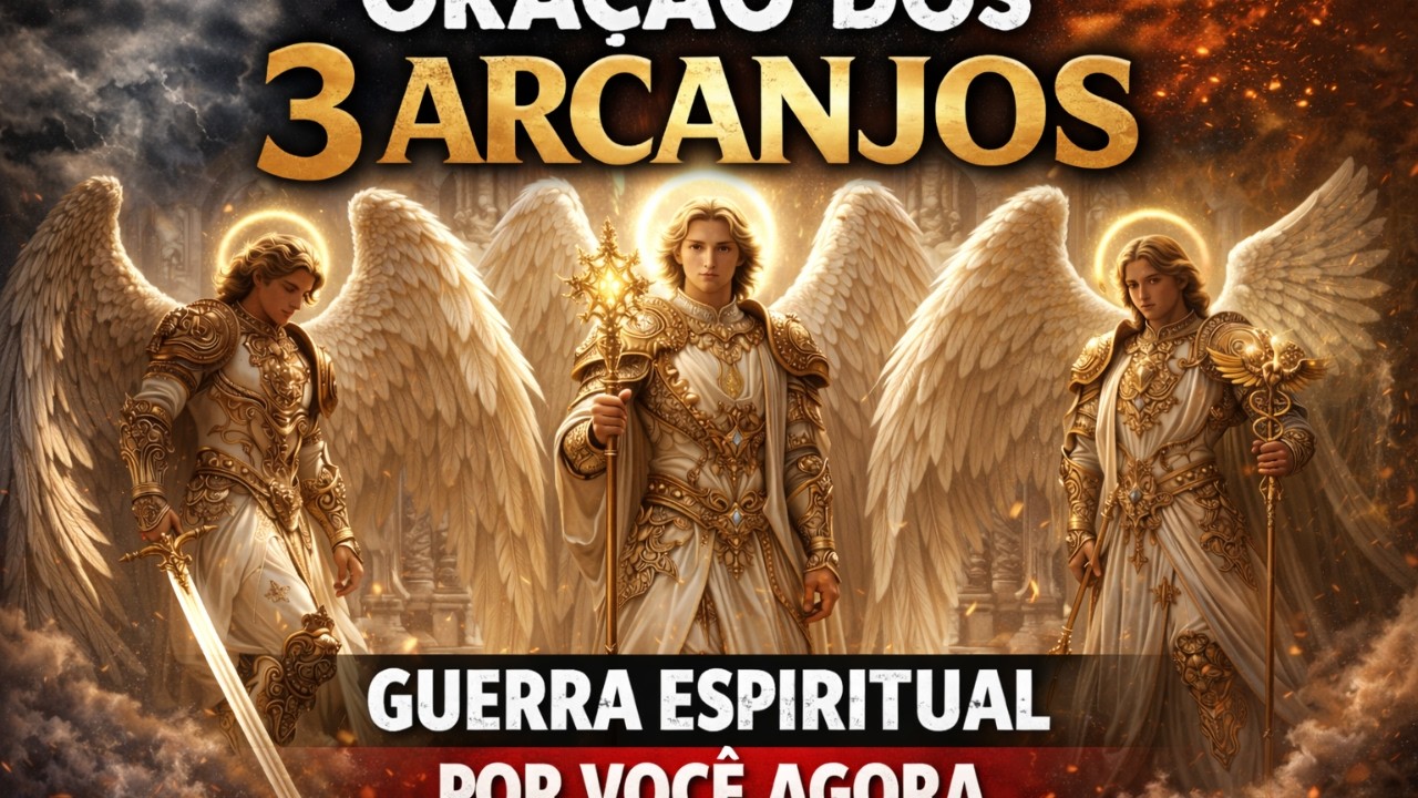 ORAÇÃO DOS 3 ARCANJOS ⚔️ Miguel, Gabriel e Rafael em Guerra Espiritual Por Você AGORA