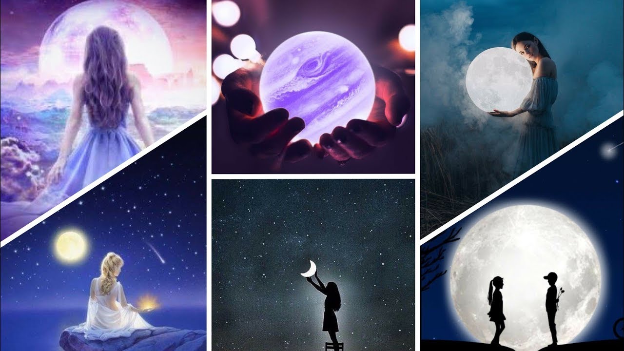 Black Sky Wallpapers Dpz For Girls ll Moon Dpz ll Night Dpz ll Whatsapp Dpz