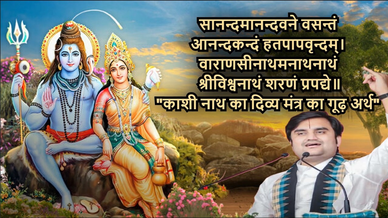 सानन्दमानन्दवने वसन्तं आनन्दकन्दं हतपापवृन्दम्। 