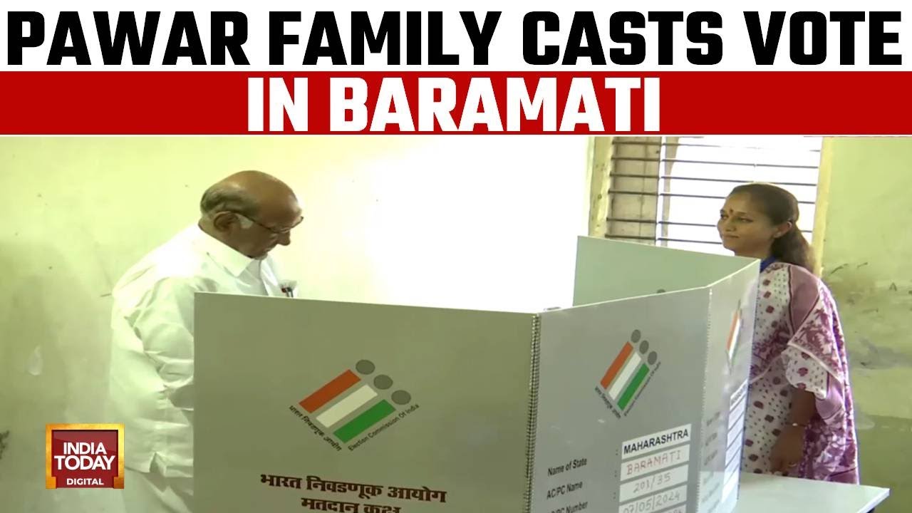 Lok Sabha Election Voting: Sharad Pawar And Family Casts Vote In Baramati