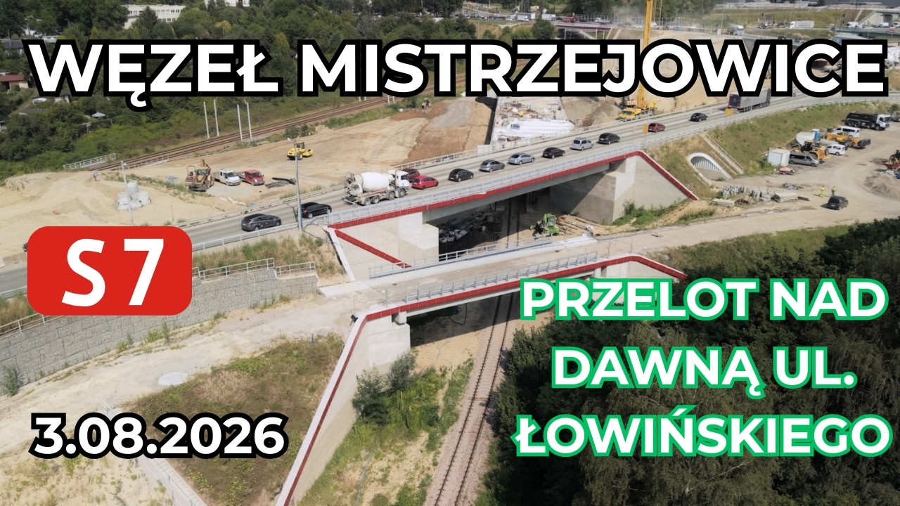 Pracę na Łowińskiego , Węzeł Mistrzejowice , droga S7.