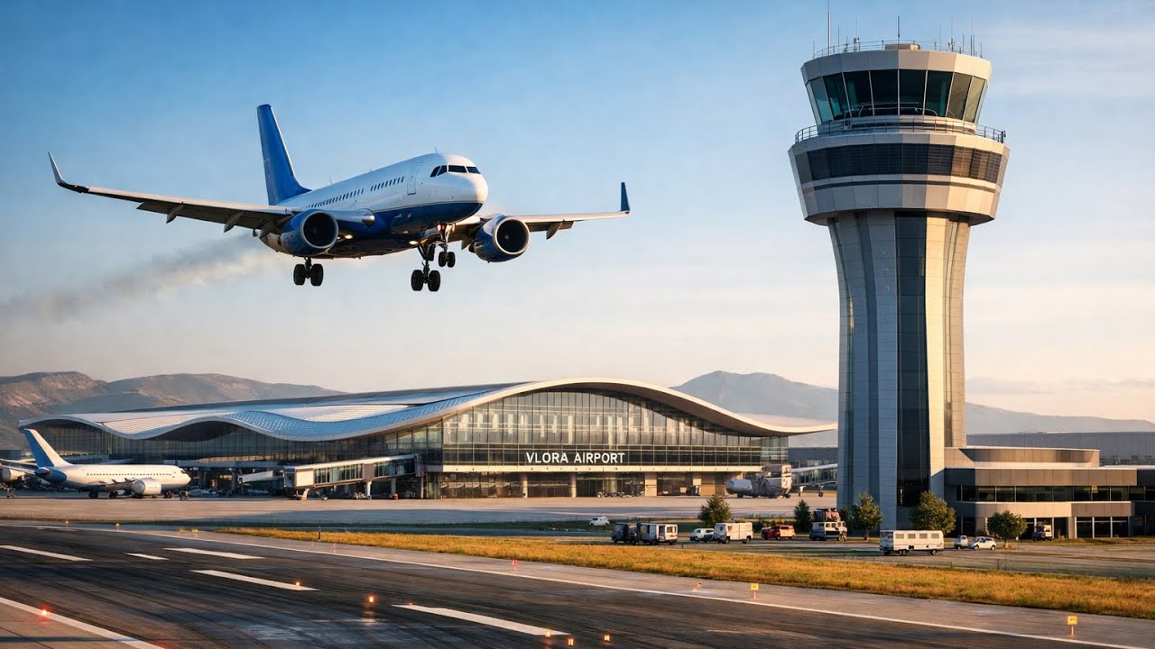 Aeroporti Vlores✈️ punimet vazhdojn me ritme te shpejt, por ende larg fluturimeve. #aeroport 💫