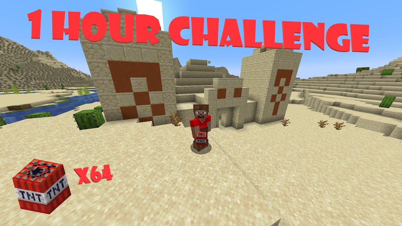 How much TNT can you farm in 1 HOUR? / 1 Hour challenge