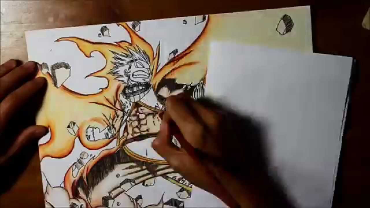 Time Lapse Drawing: Natsu Dragneel from Fairy Tail
