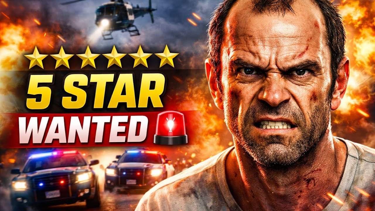 “Trevor ke Piche Puri Police 😱 | 5 Star Wanted | GTA V Hindi Gameplay” || #gta5 #gtav #gtavgameplay 