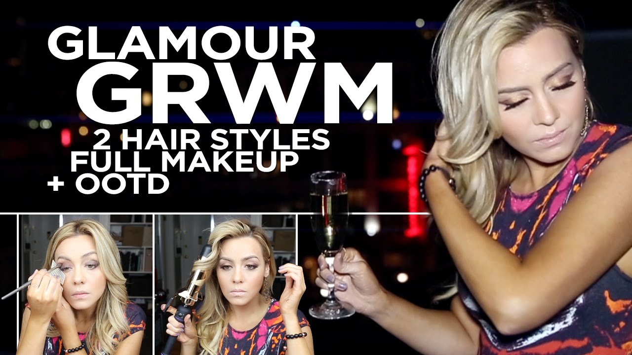 New Years Eve Party GRWM Complete Look - 2 Hair Styles - Full Makeup - OOTD