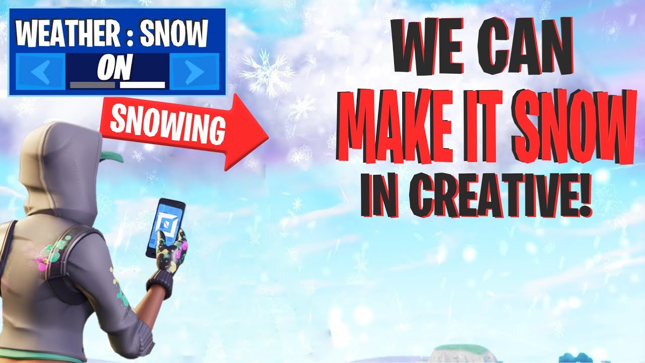 We Can Make It SNOW In Fortnite Creative!