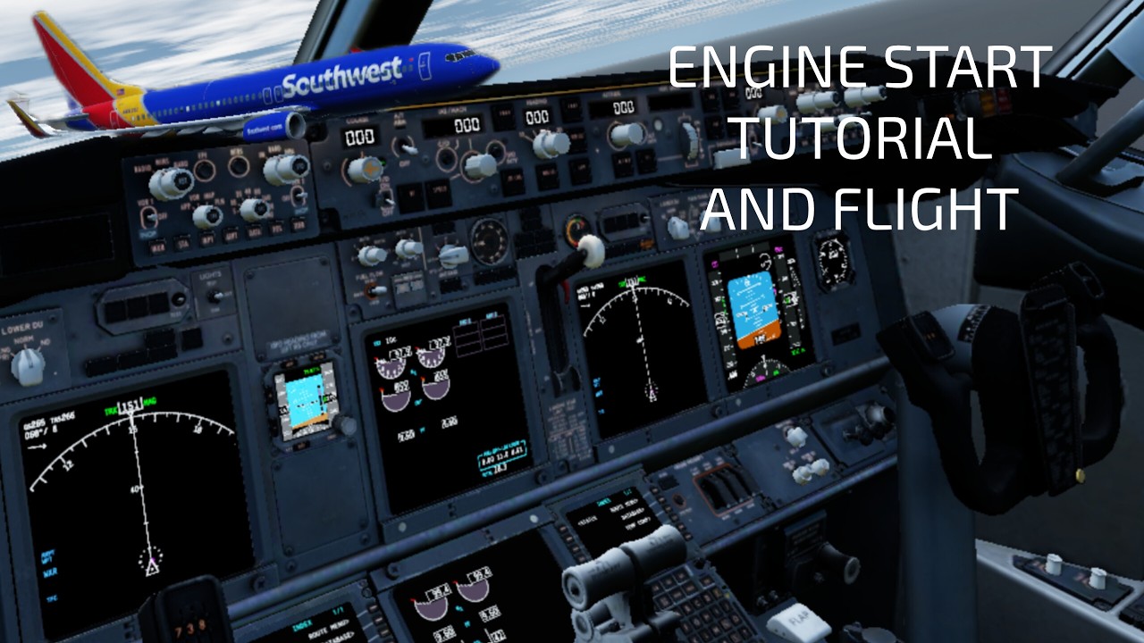 X-Plane Mobile | Boeing 737-800 | Engine Start-up Tutorial and Island Hop Flight