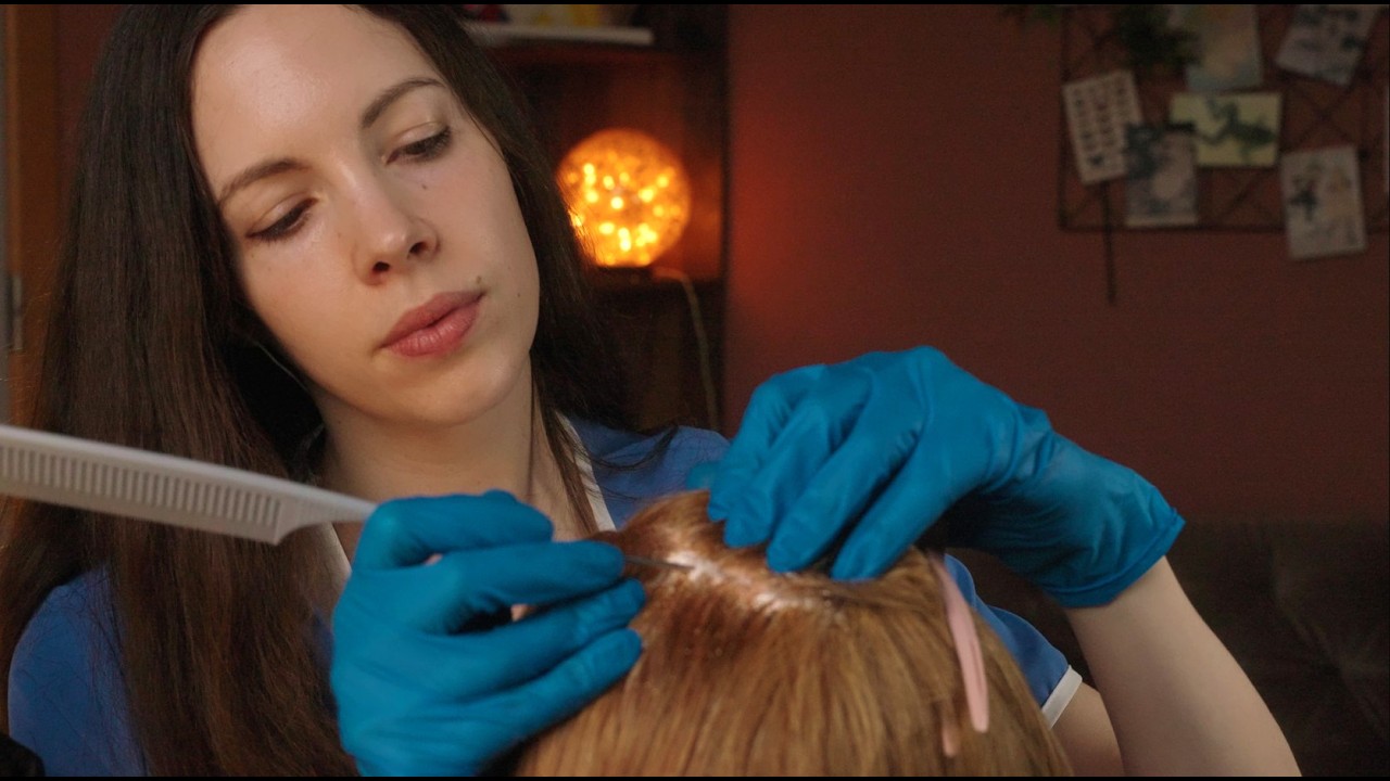 ASMR Most Satisfying Dandruff Removal  & Scalp Check