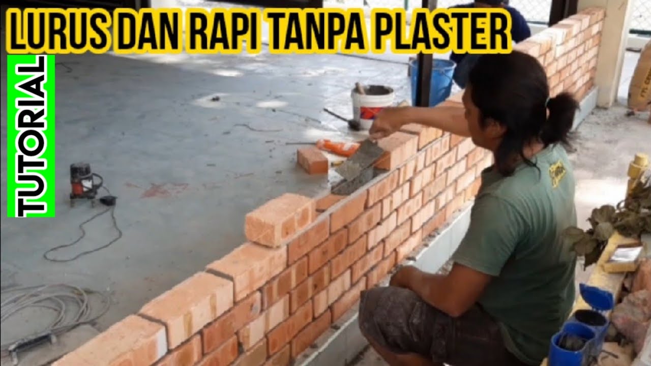 Cara Pasang Batu Bata Dengan Rapi