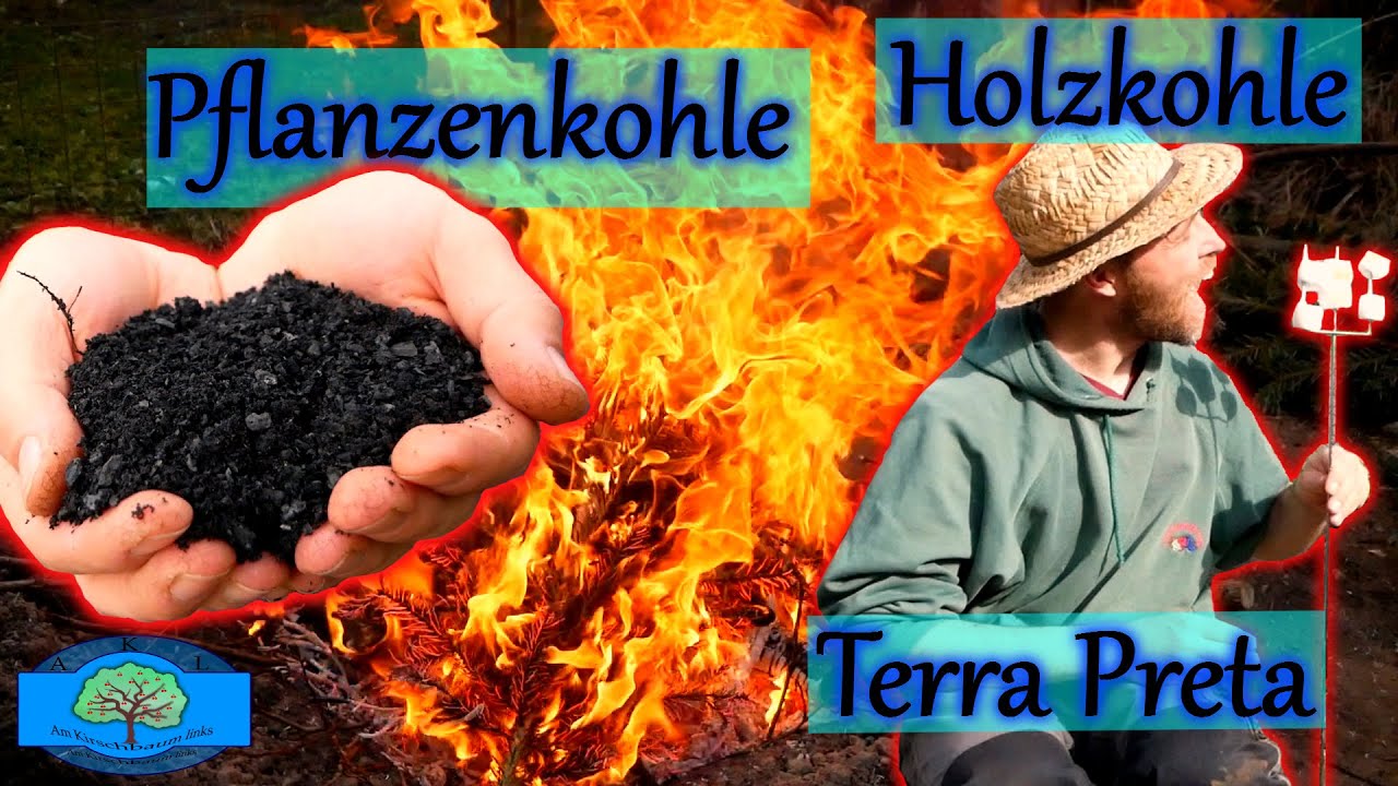 Pflanzenkohle im Erd Kon Tiki selber herstellen | Terra Preta