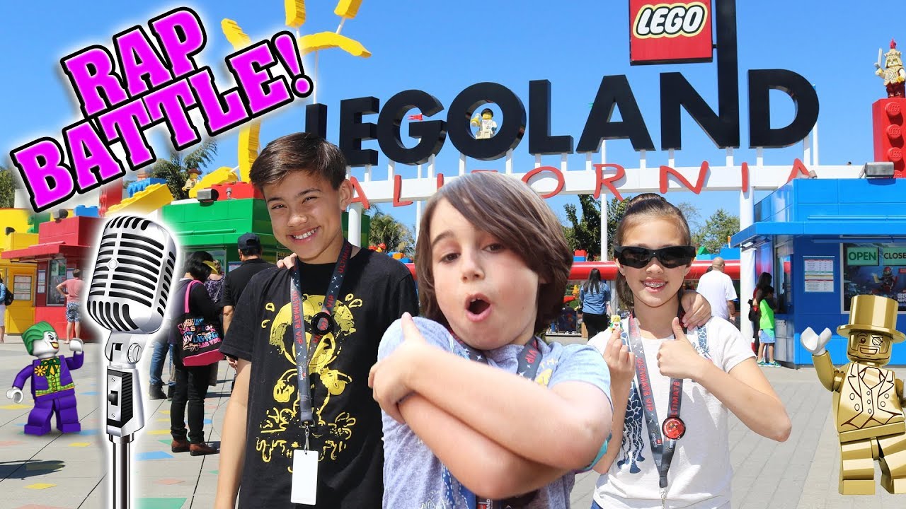 LEGOLAND RAP BATTLE!!! Surprising Big Fan at Legoland! We Found Mr. Gold Again!