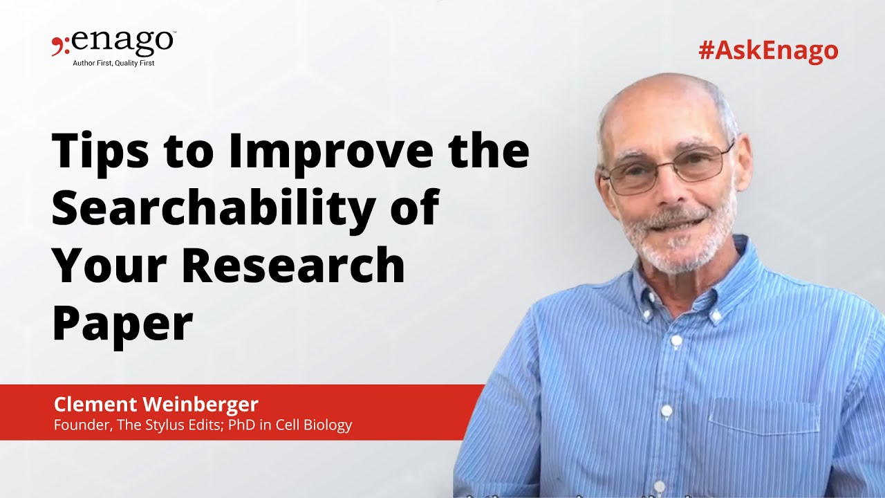 Tips to Improve the Searchability of Your Research Paper #discoverability #Publishearticles