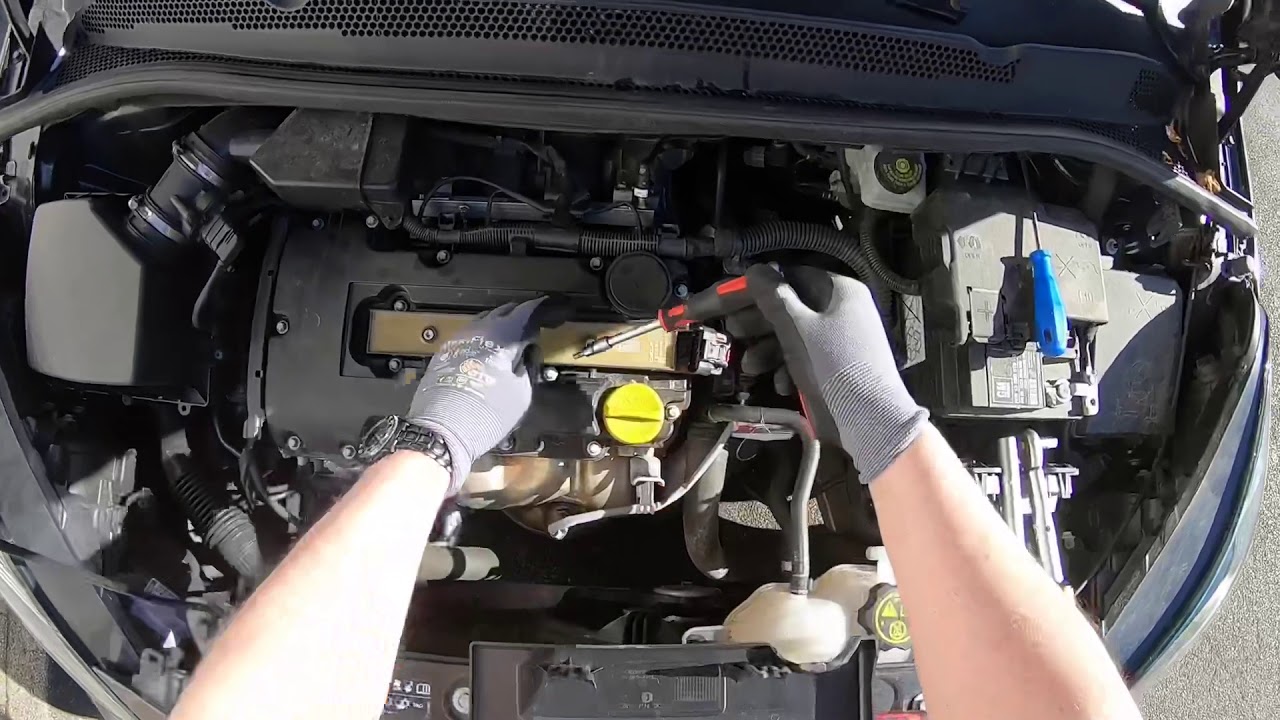 PKW Zündspule wechseln Opel Corsa E Zündspule austauschen Anleitung