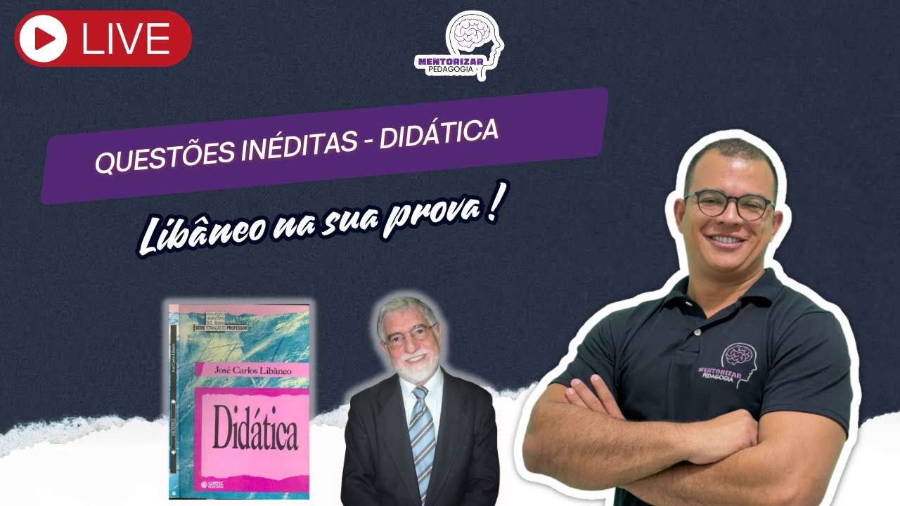 Quest&otilde;es In&eacute;ditas de Did&aacute;tica com base em Jos&eacute; Carlos Lib&acirc;neo comentadas #concurso #pedagogia #pnd